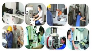 Inspección de calidad de flejes de acero.