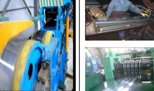 Fleje de acero estirado y aplanado.