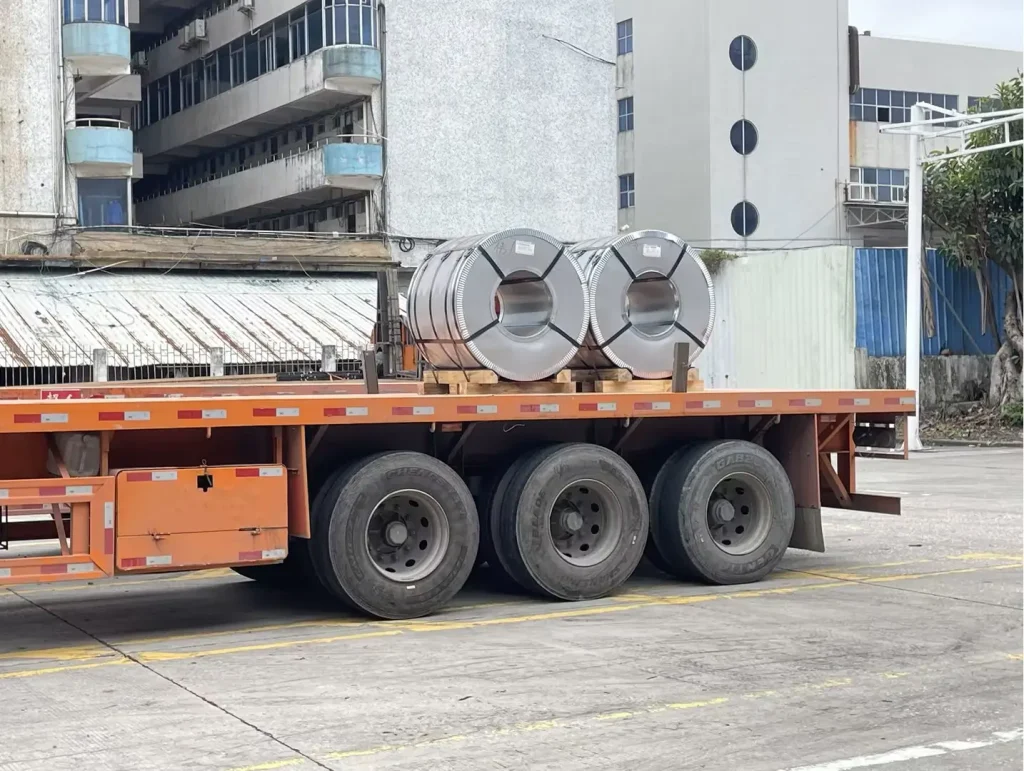 Steel Coils Loaded
