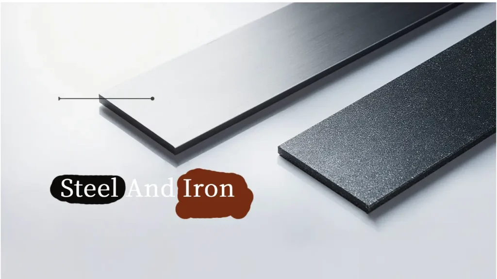 steel and iron