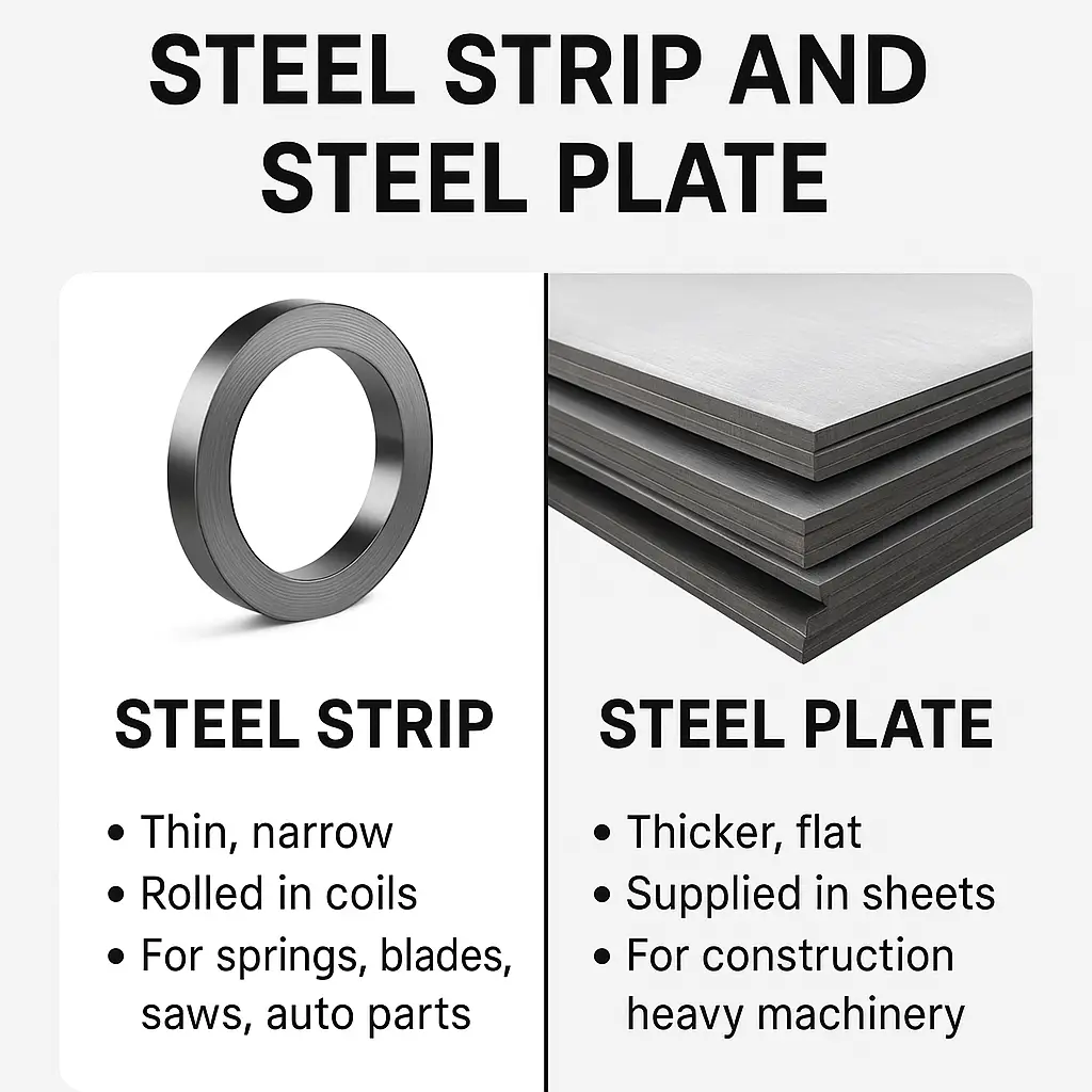Difference Between Steel Strip and Steel Plate
