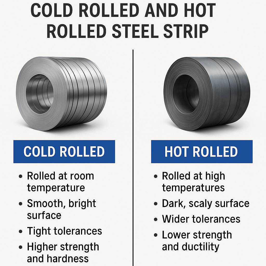differences between cold rolled and hot rolled steel strip